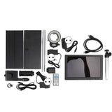 Industrial Microscope Camera 16MP HD 100X Lens Inspection Camera with Holder Base Ring Light 100240V EU Plug