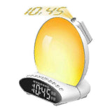 Wake Up Light Sunrise Alarm Clock For Heavy Sleeper, 7 Color Sleep Aid Sound Machine For Kids & Adul