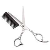 6.0 Inch Multifunctional Hair Scissors Professional Cutting Shears & Combs Two-in-One For Barbers Hairdressing Or Home C9099