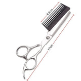 6.0 Inch Multifunctional Hair Scissors Professional Cutting Shears & Combs Two-in-One For Barbers Hairdressing Or Home C9099
