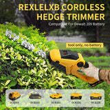 Cordless Hedge Electric Bush Trimmer Grass Shears Handheld Garden Tool For 20V Battery (No Battery)