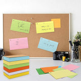1000 PCS 3X5 Inches Colored Flash With Ring, Punched ed Flashcards Ruled Index Cards Notecards Set Kit