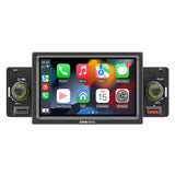 Car Stereo MP5 Player Single Din BT FM Radio Receiver with Carplay Android Auto Support Hands-Free Calg USB Charge