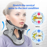 Electric Heating Stretcher Medical Support Traction Brace Collar Heat Treatment Massager Neck Correction Repair