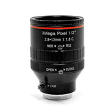 3Mega Pixel F1.6 HD 2.8-12Mm Zoom Lens C Mount Manual Varifocal Focal IR 1/2 Inch 1:1.6 For Security CCTV IP Camera