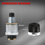 Starter Switch 12V / 24V Waterproof Push Start Button 50A Heavy Duty Momentary Weatherproof for Horn Engine Car