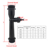 DN8-DN50 UPVC ejector Ozone Proof Venturi Tube Injector irrigation venturi fertilizer injector Gas-liquid Mi accessories