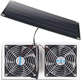 Solar Panel Kit 10W Weatherproof Dual 3.5 m Cable For Outdoor Small Chicken Coop Greenhouse Shed Pet House Fan
