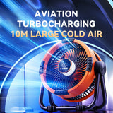 20000mAh Rechargeable Portable Outdoor Camping Fan Air Circulators Wireless Tent Ceig Fans with Hook and Light