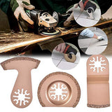 Oscillating Saw Blades - 9Pcs Multi Function Tile Saw Blades Set For Ceremic Porcelain Tile Cutting, Carbide