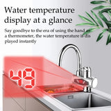 Instant Heater Faucet Tankless Heaters Kitchen Hot Water Tap Bathroom Heating Electric 220v Stainless Steel Shell