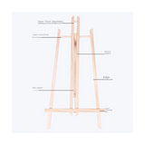 8Pack Wood Easels, Stand Canvases, and Crafts Tripod, Painting Party Easel for Kids Student School