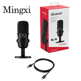 HYPER X solocast gaming microphone with usb condenser for ps4 pc and professional e sports live voice device mini mic
