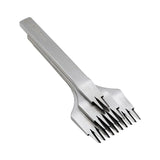3PCS/Set 2.7/3.0/3.38/3.85MM Steel Flat Leather Chisel Oblique Flat Cut Leather Tools Craft Hole Punch Kit DIY Tool 2/5/10 Teeth