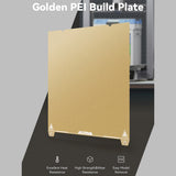Creality Gold PEI Powder Coating Build Plate for Ender-3 V3 Plus /K1 Max 3D Printers Flexible Spring Steel Platform 315×310mm