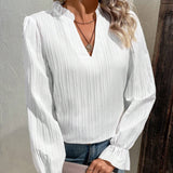 Women's Shirt Fashion V-neck Flared Sleeves