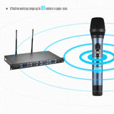 4Pcs Set Professional Karaoke 4 Channel Uhf Wireless Handheld Headset Lavalier Clip On Microphone System Set Mic for Pc