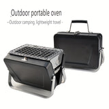 1pc Mini Charcoal Grill, Portable Backpack Stainless Steel BBQ Grill, Portable BBQ Grill, Enjoy Delicious Grilled Meals Anywhere