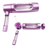 Portable Herb Pipes Smoking Grass Hookah Set Aluminium Alloy 155mm Dry Burning Tobacco Pipe for Accessories