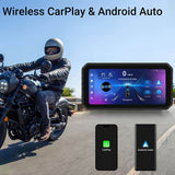 Motorcycle Navigator 2G+32G 6.2 Inch 800Nit Screen Android 13.0 Support Wireless Carplay Waterproof Dual Bluetooth Mirror k