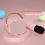 Mini Wireless Mic Bluetooth Small Speaker Outdoor Portable Karaoke Audio All-in-one Microphone Subwoofer