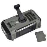 Hand Crank AM FM SW NOAA Weather 4 Ways 10000MAh Solar Powered Radio Torch SOS Alarm Power Bank for Survival