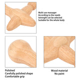 Trigger Point Massager Wood Shaped Boost Metabolism Lymphatic Drainage Relaxes Muscles Wooden Massage Tool
