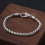 S925 Sterling Silver Six-character Shingen Bracelet