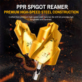 High Speed Steel Reamer Hexagonal Shank PPR Plastics Pipes Reaming Spigot Expander Practical Drill Bit Plumber's Tool