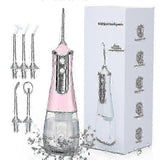 2025 Naiwang Portable Water Dental Flosser Oral Irrigator Usb Rechargeable Water Jet Floss Tooth Pick 5 Jet Tip 350ml Water Thread For Teeth