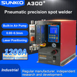 SUNKKO A300+ Built-in Air Compressor Integrated Lithium Battery Spot Welder 6000W 1200A Industrial Grade Pneumatic