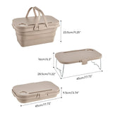 Portable Camping Equipment Folding Storage Container  Basket Tableware Set NEW