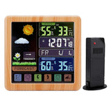 6.1 Inch Color Display Thermometer Hygrometer With Sensor 24-hour Clock Yellow