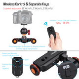 Andoer L4 PRO Motorized Video Dolly with Scale Indication Electric Track Slider +Mini Ballhead for DSLR Camera Smartphone