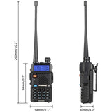 Original Baofeng UV5R Walkie Talkie 136-174Mhz & 400-520Mhz Dual Band Frequency Modulation 1800mah Radio LED Screen
