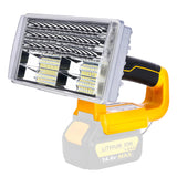 40W 4200LM LED Work Light Spotlight Rechargeable Outdoor Camping Lamp Flashlight for 14.4V-20V Li-ion Battery
