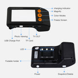 Eyoyo Portable Digital Magnifier Reading Aid 3.5 Inch LCD Screen for Low Vision 2x-25x Zoom Foldable video electronic magnifier