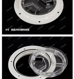 1Transparent cover yachts, 4-inch/6-inch handhole hatch cover, circular deck plate accessories for marine yachts