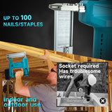Cordless F32 Nail Electric Furniture Carpentry Tacker Stapler Woodworking Staple Gun For 18V Battery (No Battery)