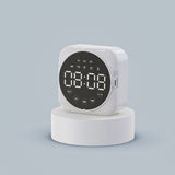 Wireless Bluetooth Speaker FM Radio Sound Desktop Alarm Clock Music Player With LED Display Support TF Card