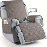 Waterproof armchair with sliding elastic band closure, Hine Wasable polyester PET - family friendly furniture protector
