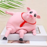 Pink Gifts Kids Adults, Decompress , Funny Pig Man Sensory Stress Toy For Girl Boy