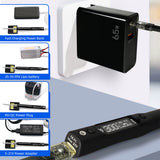 SEQURE S99 Soldering Iron Support PD|QC|DC|PPS Power Supply Compatible with C245 Tip for Drone RC Model Welding Repair Tool Anti-static Welding Pen