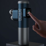 K3 Electric Double Head Massage Smart Body Massager Muscle Pain Relief Fiess Professional Fascial Gun with Touch Screen