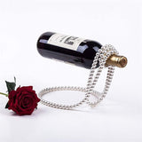 Creative Pearl Necklace Suspended Wine Rack Home Desktop Decoration Bar Cabinet Display Stand Shelf Gifts