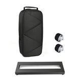 Board Guitar Aluminum Alloy Pedalboard 15×4.9 Inch with Carrying Bag Effect Pedal Plate
