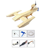 Wood Electric RC Air Speed Racing Boat Radio-Controlled DIY Building Kits Parts