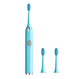 Portable Electric Smart Sonic Adult Soft Hair Toothbrush Cleaner Whitening Teeth Battery Rechargeable Home Waterproof