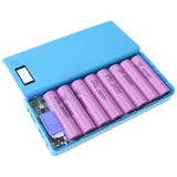 DIY 8X18650 Portable Battery Power Bank Shell Case Box LCD Display Dual USB Power Bank Box KIT Power Bank 18650(No Battery)