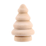 Blank DIY Wooden Christmas Tree Peg Dolls Party Cake Toppers Pack of 10